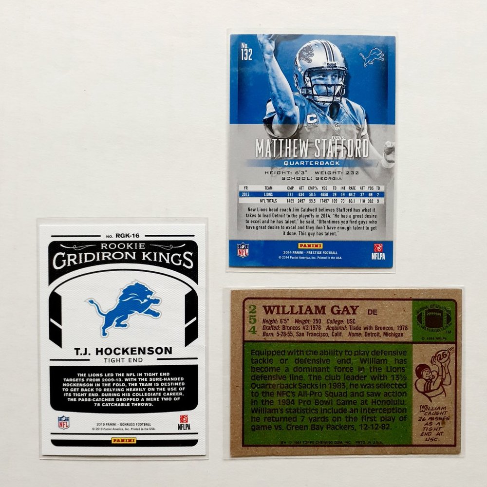 Detroit Lions 9 Card Lot - FTBL [11_1] - Picture 6 of 8